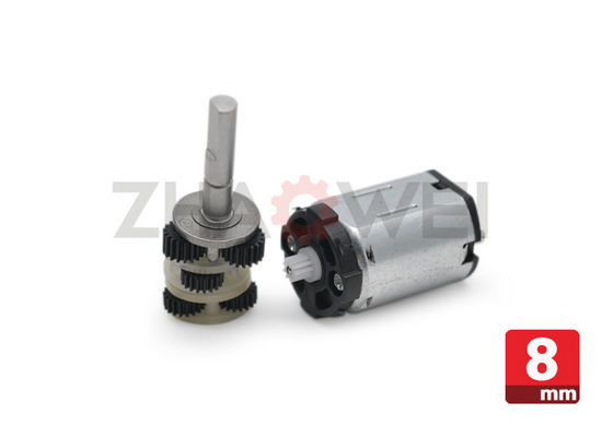Tốc độ thấp 4.2v 8mm Micro Gear Motor Đối với Cụ Panel GearBox, 300 Giờ Thời gian Cuộc sống